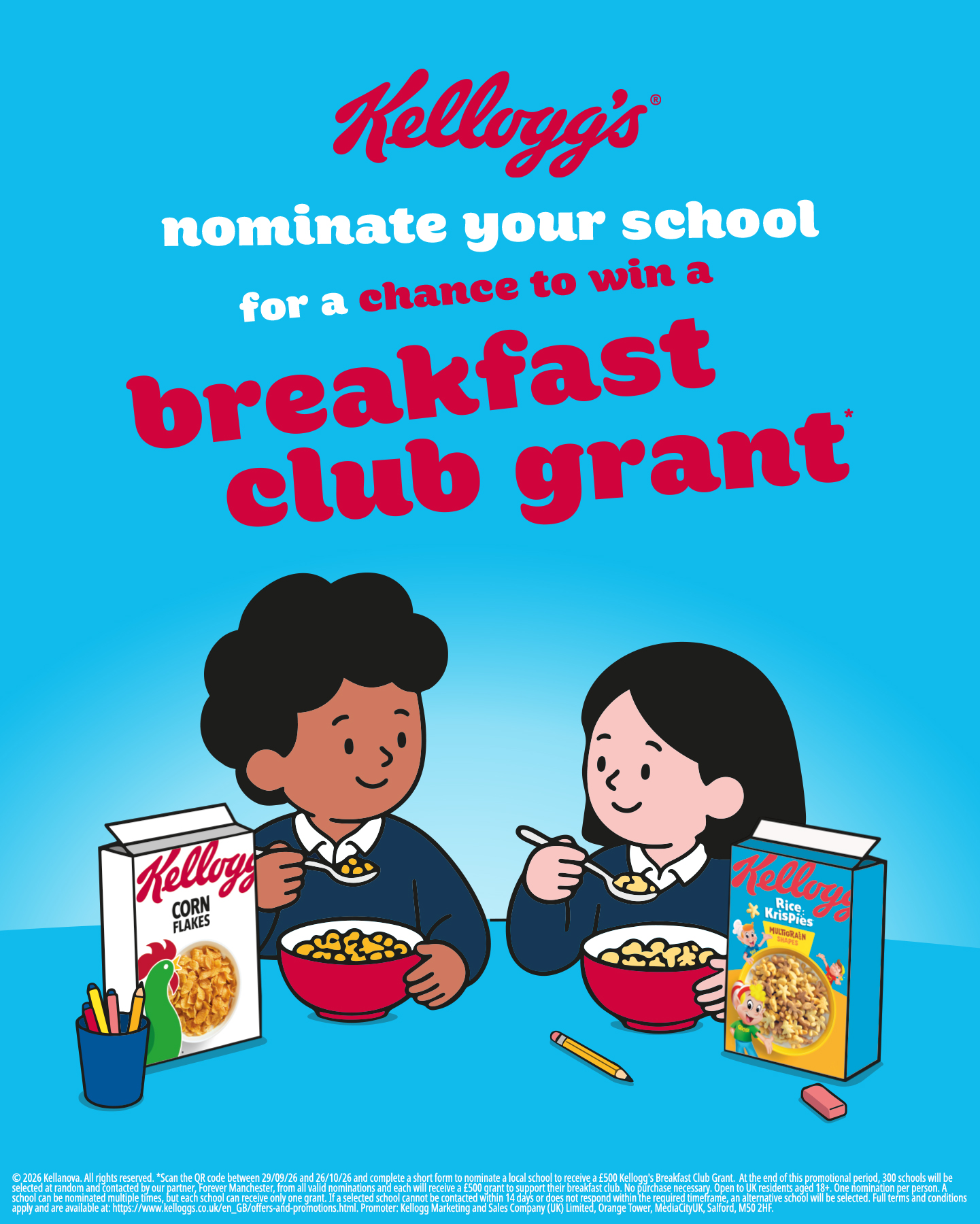 Kellogg's Breakfast Club Grant Tesco campaign banner