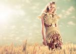 STRICTLY DELICIOUS - TESS DALY CO-DESIGNS AND MODELS DRESS CREATED ENTIRELY FROM INGREDIENTS OF NEW CEREAL RECIPE